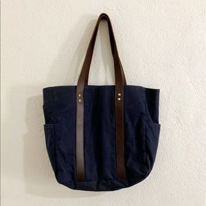 Ernest Alexander canvas and leather tote